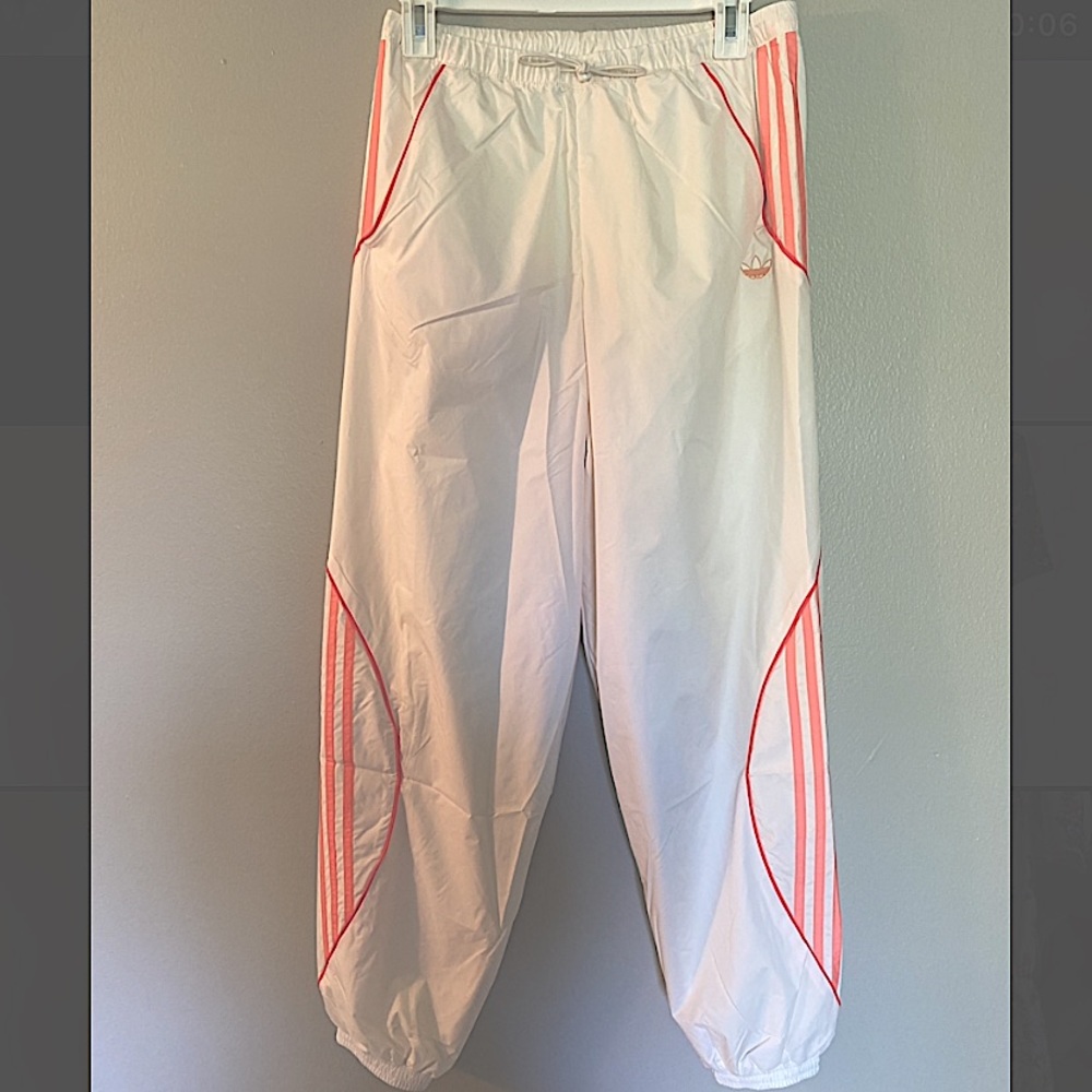 Adidas two toned pink striped pants